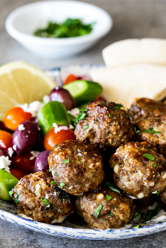 Easy Greek meatballs