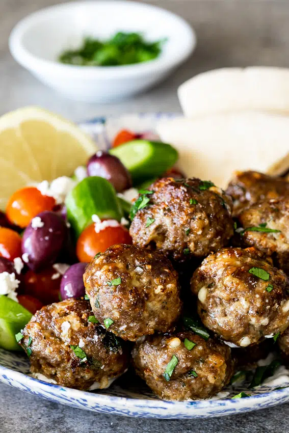 Easy Greek meatballs
