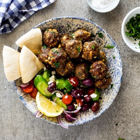 Easy Greek meatballs with feta cheese Simply Delicious