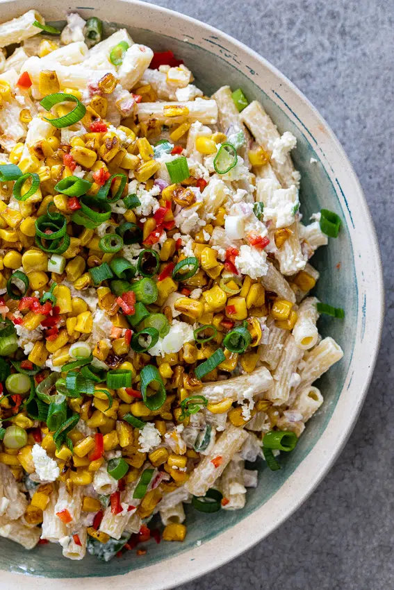 Mexican street corn macaroni saladMexican street corn macaroni salad