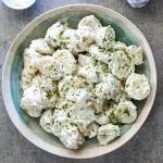 Sour cream potato salad