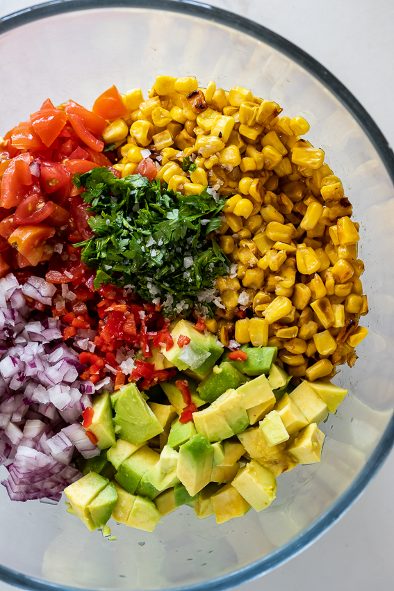 Easy spicy corn salsa