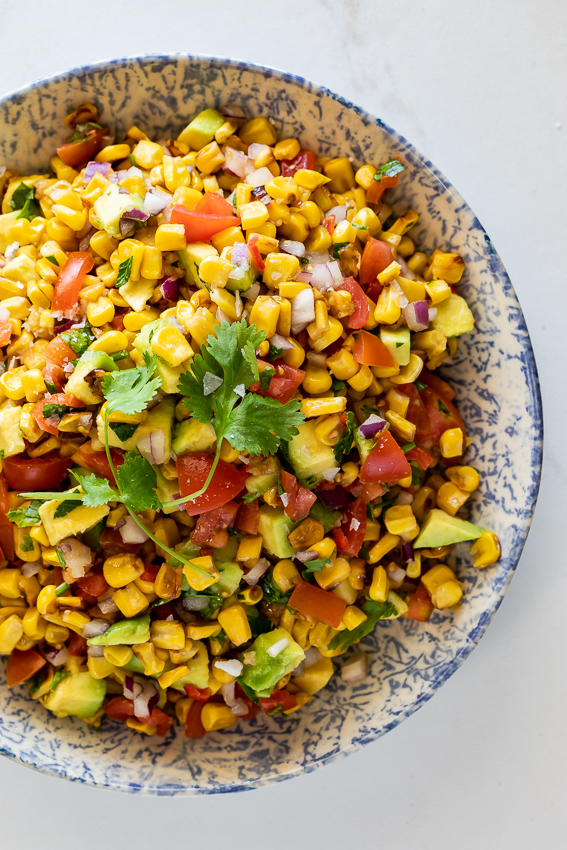 Easy spicy corn salsa