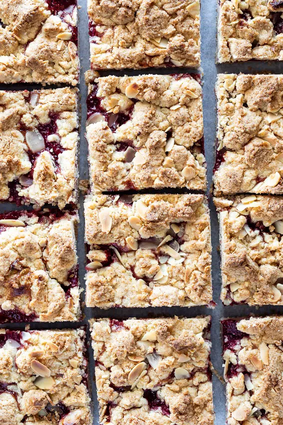 Coconut strawberry crumble bars