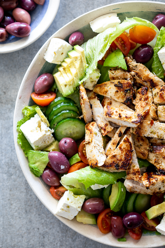 Greek chicken salad