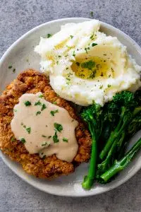 Classic chicken fried steak with gravy