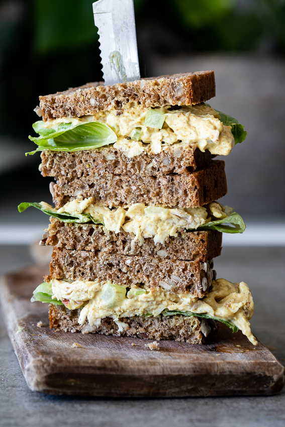 Curried chicken salad sandwiches - Simply Delicious