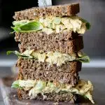 Curried chicken salad sandwiches