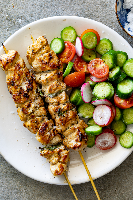 Easy herby lemon chicken skewers Simply Delicious