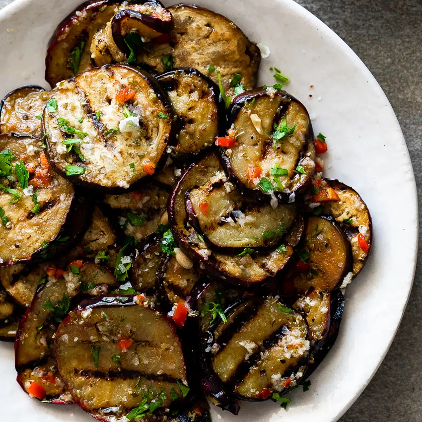 Easy marinated eggplant