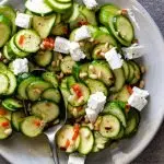 Marinated zucchini salad