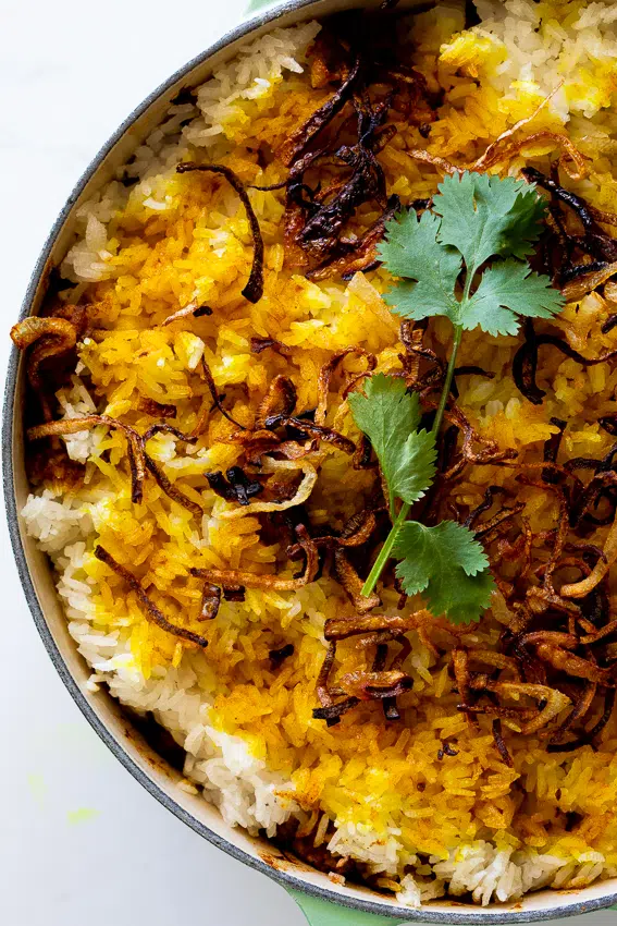 Easy cauliflower biryani in pot