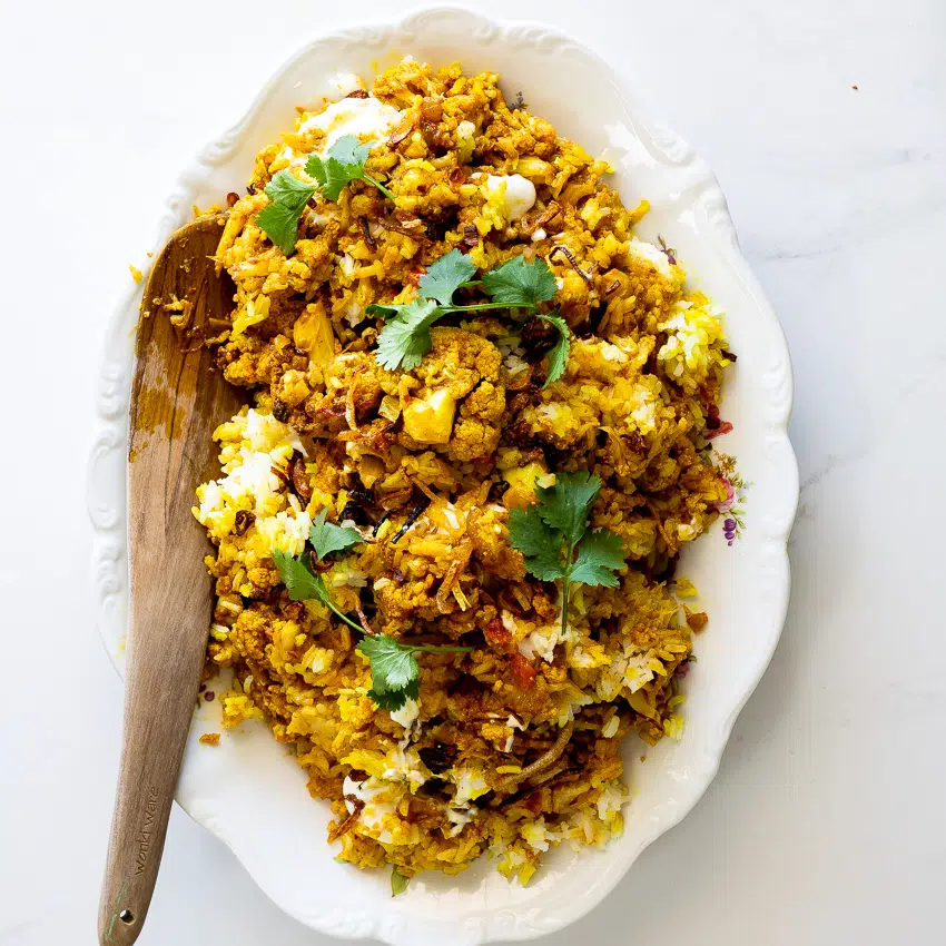 Easy cauliflower biryani