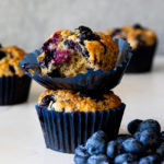 Easy healthy blueberry muffins