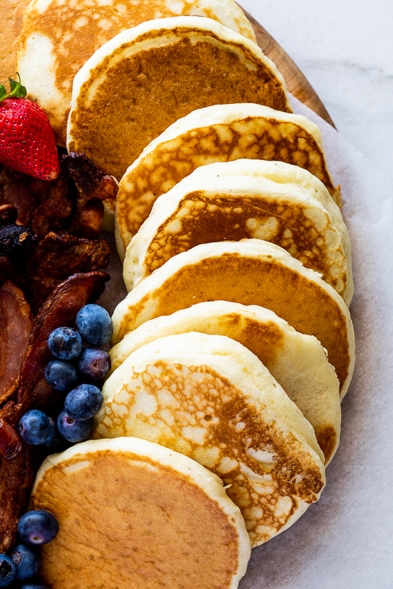 Fluffy buttermilk pancakes