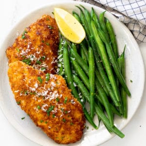 Easy Parmesan crusted chicken