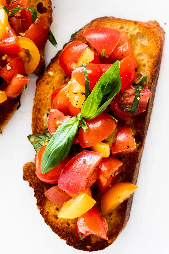 Fresh tomato bruschetta