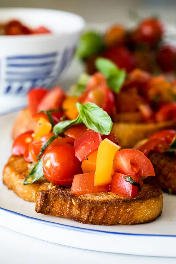 Fresh tomato bruschetta