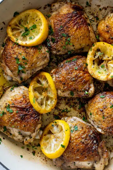 Lemon pepper chicken thighs