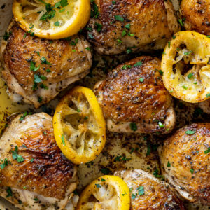 Lemon pepper chicken thighs