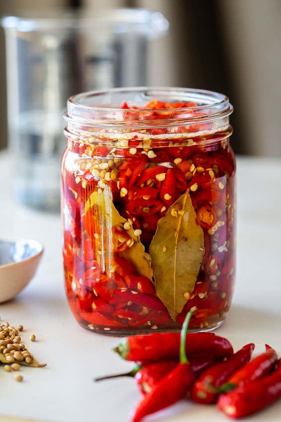 Easy quick pickled chillies Simply Delicious