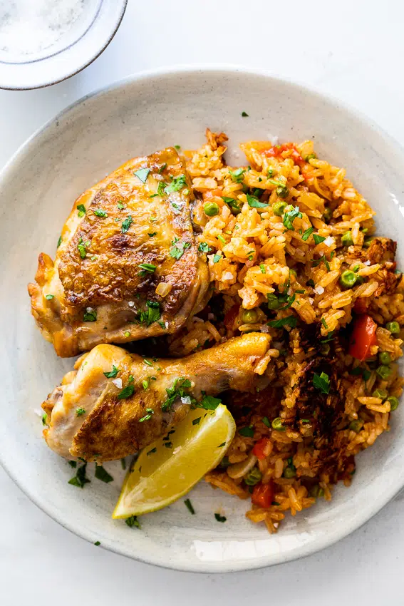 Spanish chicken and rice.