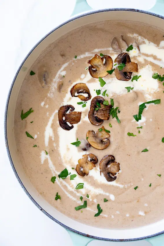Creamy mushroom soup