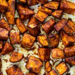Curry roasted sweet potatoes