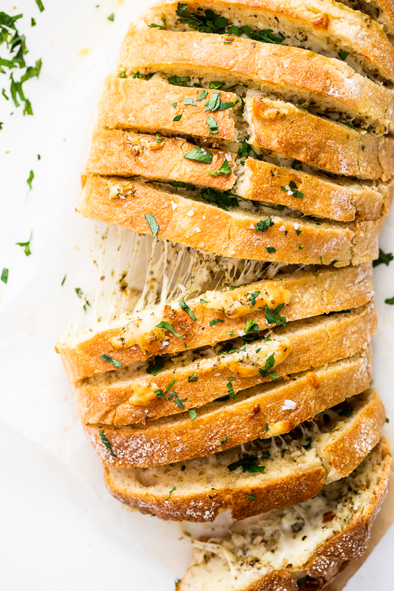 Cheesy pull apart garlic bread