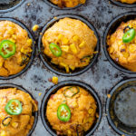 Cheesy jalapeño corn muffins