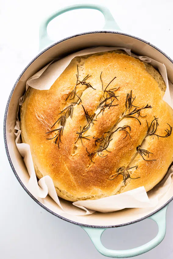 Potato bread with rosemary.