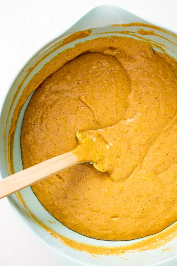Pumpkin sheet cake batter.