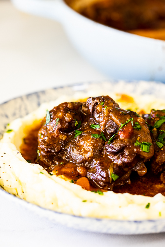Slow Braised Oxtail wine
