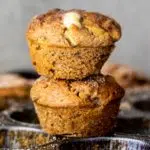 Spiced apple muffins with honey butter