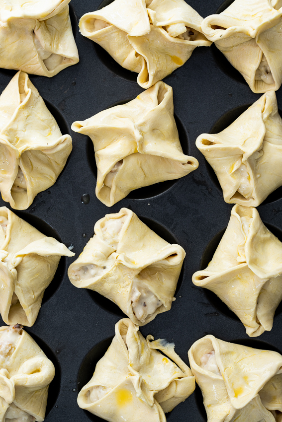 Cauliflower cheese pastries