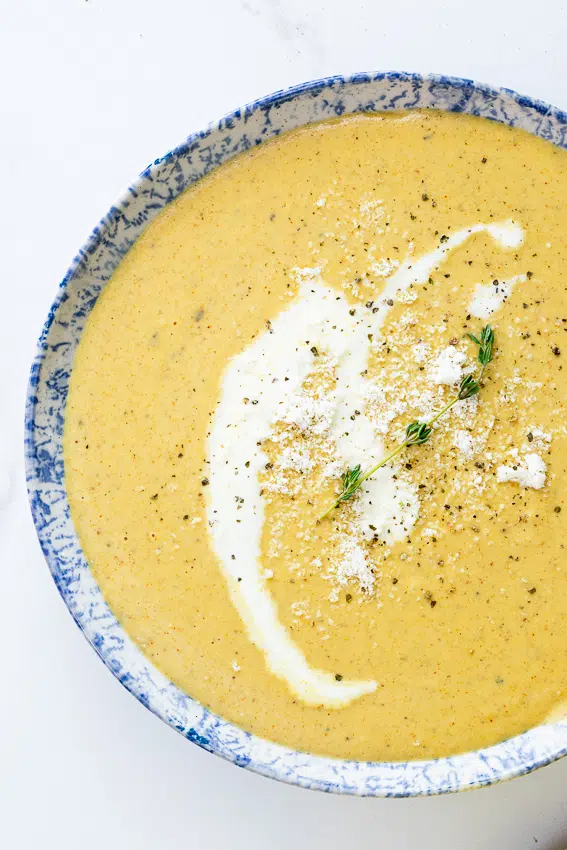 Creamy Cauliflower cheese soup