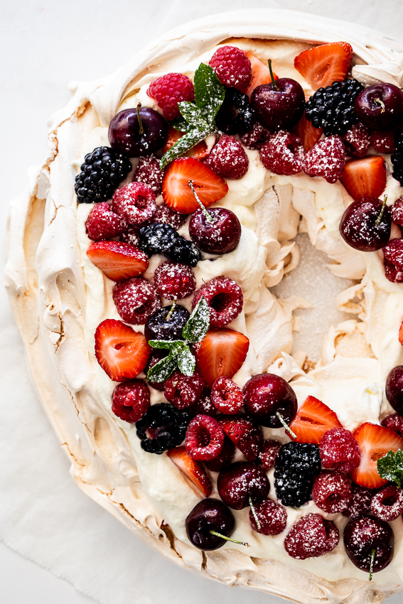 Pavlova Christmas Wreath