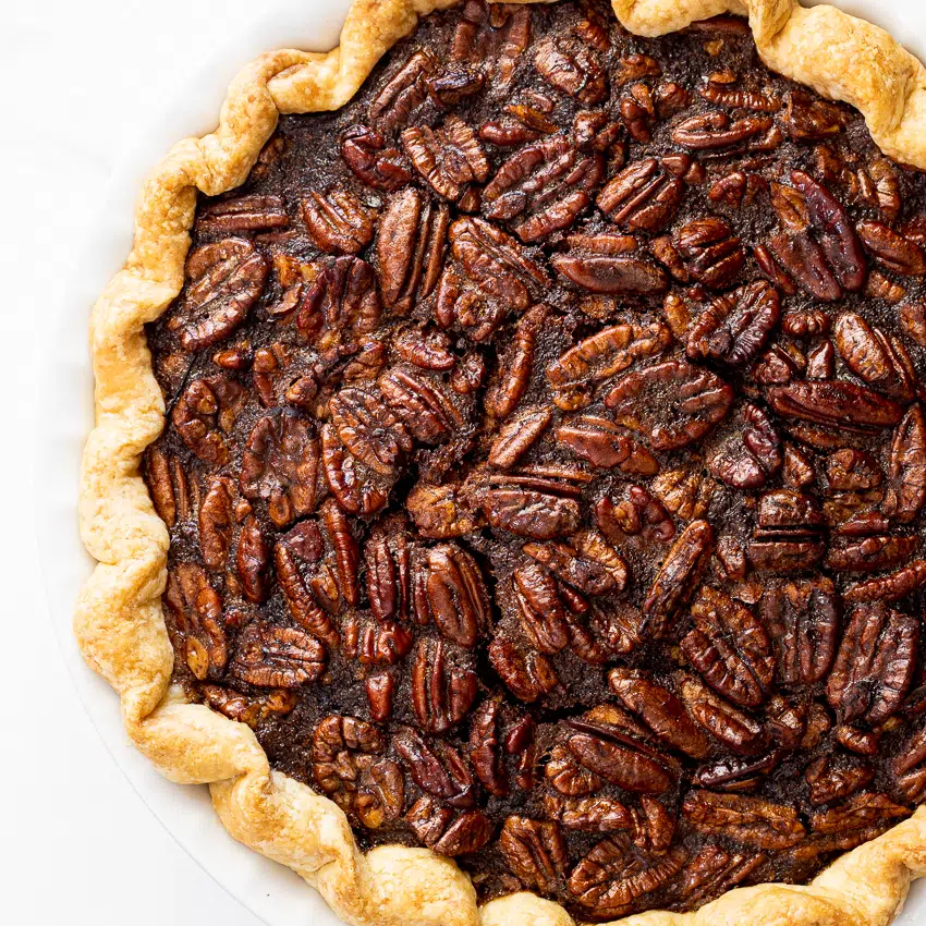 Cinnamon brown sugar pecan pie