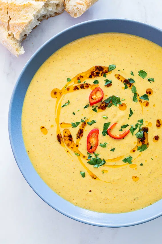 Curried cauliflower soup