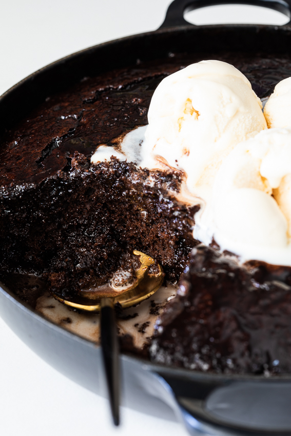 Baked hot chocolate pudding 