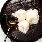 Baked hot chocolate pudding