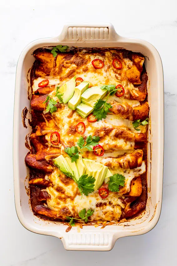 Rotisserie chicken enchiladas