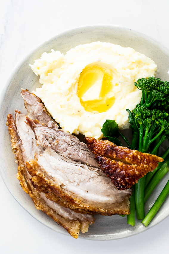 Salt and pepper pork belly with perfect crispy crackling - Simply