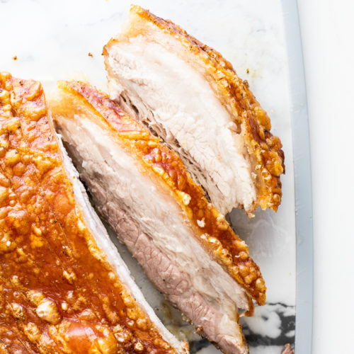 Salt and pepper pork belly with perfect crispy crackling - Simply