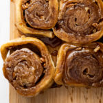 Sticky cinnamon buns with Pecan nuts