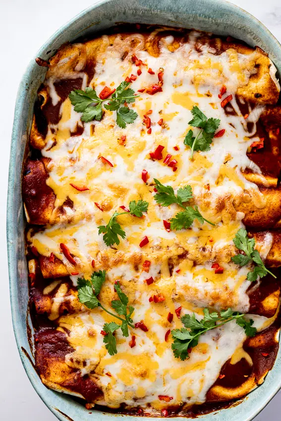 Vegetarian enchiladas