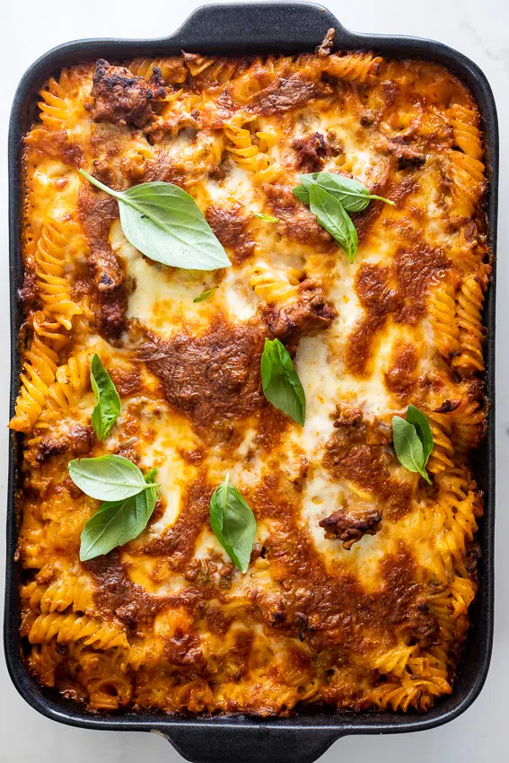 Bolognese pasta bake