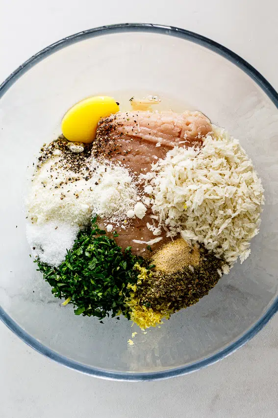 Lemon Chicken piccata meatballs ingredients