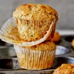 Whole wheat cinnamon brown sugar banana muffins
