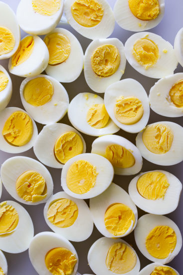 Boiled eggs.